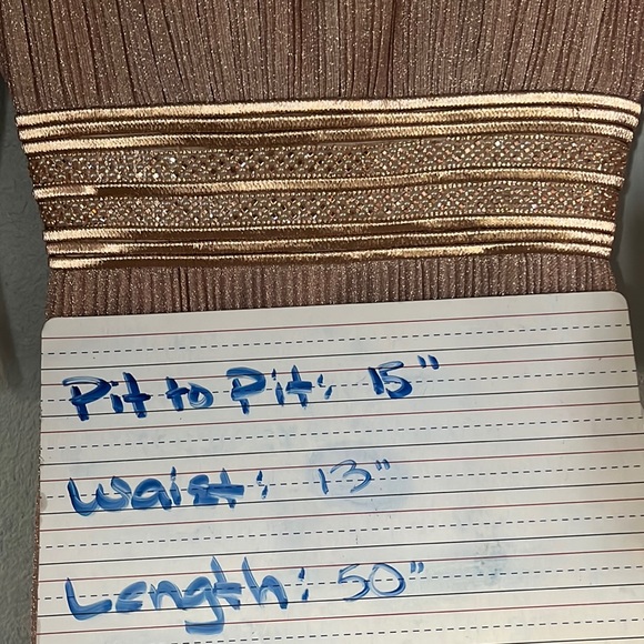 Mac Duggal Metallic 30750 Pleated A-Line Midi Cocktail Dress - Picture 6 of 17